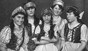 Traditional costumes worn by Hungarian women Hungary