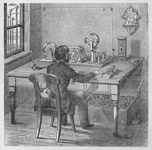 American Innovation History Prints: Transmitting a message, 1894