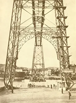 British Civil Engineering Prints: A Transporter Bridge at Rouen, c1930. Creator: Unknown