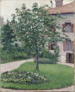 Gustave Caillebotte's Tree in Blossom Print, 1882
