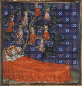 The Tree of Jesse (from the Bible historiale by Guiart des Moulins), 1400-1415 The Tree of Jesse (from the Bible historiale by Guiart des Moulins), 1400-1415