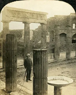 Rose Stereograph Company Images Prints: Triangular Forum, Ruins of Pompeii, Italy, c1909. Creator: George Rose