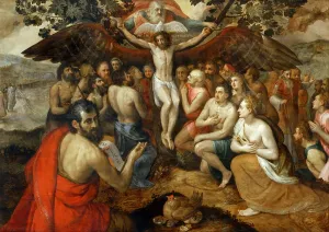 Holy Trinity Painting Prints: The Trinity, 1562. Creator: Floris, Frans, the Elder (1519-1570)