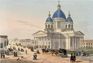 The Trinity Cathedral of the Izmailovsky Regiment in Saint Petersburg, 1836 The Trinity Cathedral of the Izmailovsky Regiment in Saint Petersburg, 1836