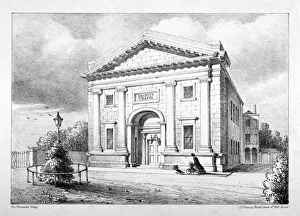British Christian Architecture Prints: Trinity Chapel, St Thomas Square, Hackney, London, c1850. Artist: John Francis