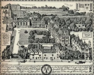 College Prints: Trinity College, Oxford Print 1905