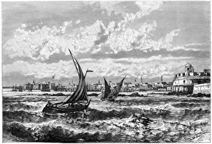 Tripoli from the Roadstead, c1890. Artist: Barbant Tripoli from the Roadstead, c1890. Artist: Barbant