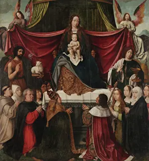 Early Netherlandish Art Prints: Triptych of Our Lady of Mercy, central panel