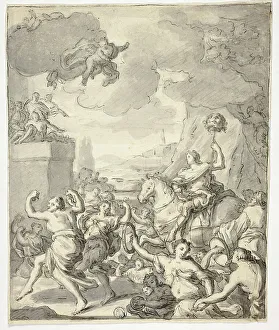 Biblical Figure Depiction Prints: Triumph of David, n.d. Creator: Unknown