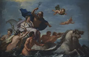 Triumph of Neptune and Amphitrite. Artist: De Matteis, Paolo (1662-1728) Triumph of Neptune and Amphitrite. Artist: De Matteis, Paolo (1662-1728)