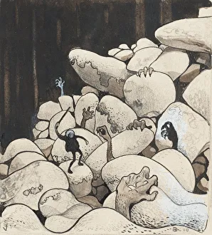 Trolls amongst the stones. Illustration for Bland tomtar och troll (Among Gnomes and Trolls) by Al Trolls amongst the stones. Illustration for Bland tomtar och troll (Among Gnomes and Trolls) by Al