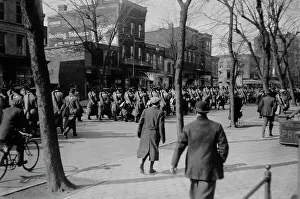Troops Arrive for Inauguration Print, c1910-1915