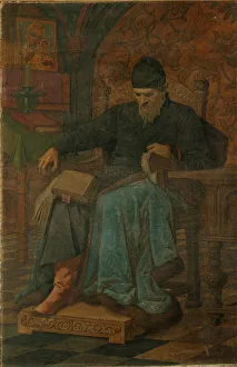 Tsar Ivan IV the Terrible. Artist: Novoskoltsev, Alexander Nikanorovich (1853-1919) Tsar Ivan IV the Terrible. Artist: Novoskoltsev, Alexander Nikanorovich (1853-1919)