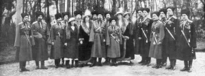 Tsar Nicholas II of Russia and his family before abdication, 1917 Tsar Nicholas II of Russia and his family before abdication, 1917