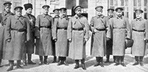 Tsar Nicholas II of Russia and his generals and staff, 1917 Tsar Nicholas II of Russia and his generals and staff, 1917