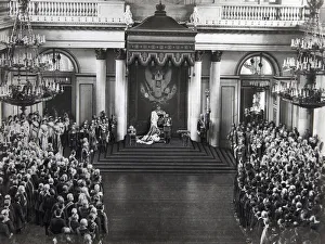 Tsar Nicholas II speaking at the opening of the first Duma, St Petersburg, Russia, 27 April 1906 Tsar Nicholas II speaking at the opening of the first Duma, St Petersburg, Russia, 27 April 1906