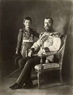 Tsar Nicholas II and Tsarevich Alexei, c. 1910 Tsar Nicholas II and Tsarevich Alexei, c. 1910