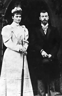 Tsarina Alexandra Feodorovna and Tsar Nicholas II of Russia, c1900 Tsarina Alexandra Feodorovna and Tsar Nicholas II of Russia, c1900