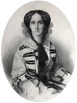 Tsarina Maria Alexandrovna of Russia, 1860. Artist: Andrei Deniere Tsarina Maria Alexandrovna of Russia, 1860. Artist: Andrei Deniere