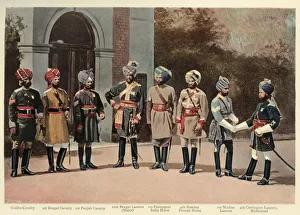 Heritage Images Print: Types of Indian Cavalry, 1901