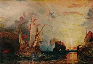 Ulysses deriding Polyphemus - Homers Odyssey, 1829, (1911). Artist: JMW Turner Ulysses deriding Polyphemus - Homers Odyssey, 1829, (1911). Artist: JMW Turner