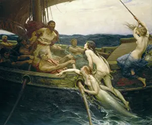 Homer's Iliad Illustrations Prints: Ulysses and the Sirens, c1909. Creator: Draper, Herbert James (1863-1920)