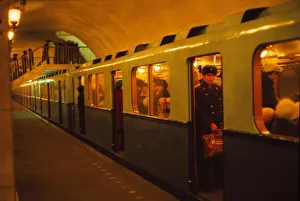 Underground Railway, Leningrad, 1970s. Artist: CM Dixon Underground Railway, Leningrad, 1970s. Artist: CM Dixon