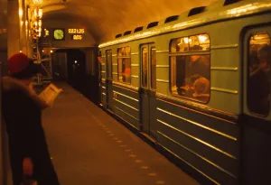 Underground Railway, Leningrad, c1970s. Artist: CM Dixon Underground Railway, Leningrad, c1970s. Artist: CM Dixon