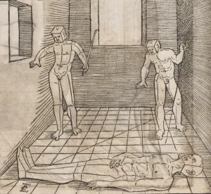 Underweissung der Proportzion und stellung der possen, 1538. Creator: Erhard Schön Underweissung der Proportzion und stellung der possen, 1538. Creator: Erhard Schön