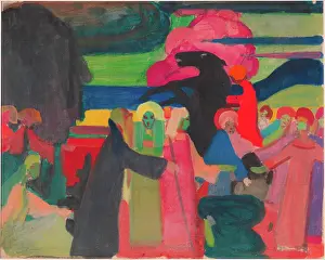 Wassily Kandinsky Abstract Art Prints: Untitled, c1909. Creator: Kandinsky, Wassily Vasilyevich (1866-1944)