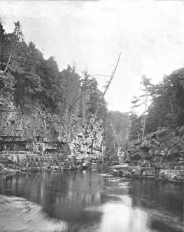 Old America Photography Prints: Upper End of the Ausable Chasm, Adirondacks, New York State, USA, c1900. Creator: Unknown