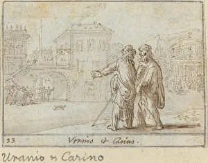 Uranio and Carino, 1640. Creator: Johann Wilhelm Baur Uranio and Carino, 1640. Creator: Johann Wilhelm Baur