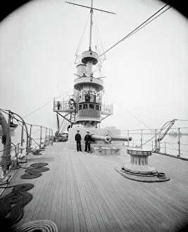 U.S.S. Brooklyn Print: Forecastle Deck Image, 1896-1901