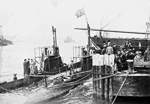 Black And White Naval Images Prints: USS Snapper & USS Stingray, between c1910 and c1915. Creator: Bain News Service
