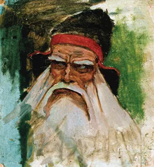 Vainamoinen, 1895. Artist: Gallen-Kallela, Akseli (1865-1931) Vainamoinen, 1895. Artist: Gallen-Kallela, Akseli (1865-1931)