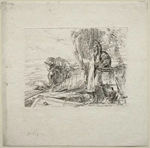 Framed Print : Various Caprices: The Philosopher Standing with Book, 1785 Print Framed Print : Various Caprices: The Philosopher Standing with Book, 1785 Print