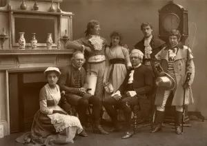 The Vaudeville Company in The Road to Ruin, at the Vaudeville Theatre, London, 1886 The Vaudeville Company in The Road to Ruin, at the Vaudeville Theatre, London, 1886