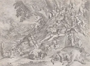 Venus and Adonis, Print, 1631-37