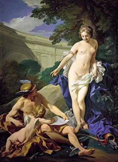 Venus with Mercury and Cupid. Artist: Van Loo, Louis Michel (1707-1771) Venus with Mercury and Cupid. Artist: Van Loo, Louis Michel (1707-1771)