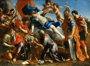 Venus Pouring a Balm on the Wound of Aeneas. Artist: Romanelli, Giovanni Francesco (1610-1662) Venus Pouring a Balm on the Wound of Aeneas. Artist: Romanelli, Giovanni Francesco (1610-1662)