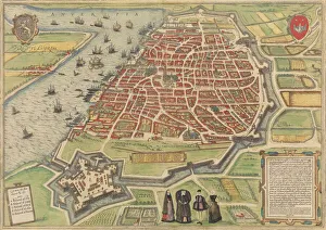 View of Antwerp, 1572-94. Creators: Frans Hogenberg, Simon Novellanus View of Antwerp, 1572-94. Creators: Frans Hogenberg, Simon Novellanus