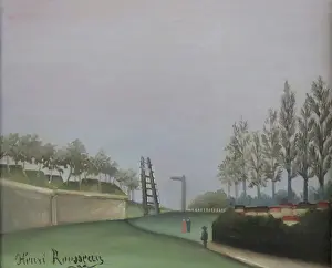 Prints of View of the Fortifications to the left of the Gate of Vanves, 1909 Henri Rousseau Prints: View of the Fortifications to the left of the Gate of Vanves Print, 1909