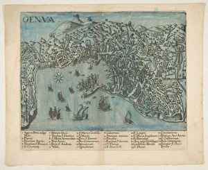Genoa Cityscape Prints: View of Genoa, 1604. Creator: Unknown