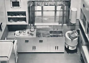 1938 H.M.V. Kitchen Print