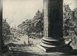 View from the Madeleine, 1915. Artist: Herbert Hillier View from the Madeleine, 1915. Artist: Herbert Hillier