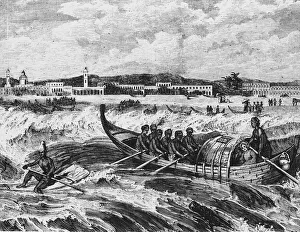 View of Madras from the Sea, c1891. Creator: James Grant View of Madras from the Sea, c1891. Creator: James Grant