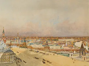 View of Moscow, 1898. Artist: Kopallik, Franz (1860-1931) View of Moscow, 1898. Artist: Kopallik, Franz (1860-1931)