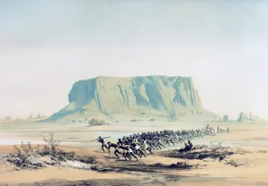 View of Mount Barkal, Sudan, 1842-1845. Artist: E Weidenbach View of Mount Barkal, Sudan, 1842-1845. Artist: E Weidenbach