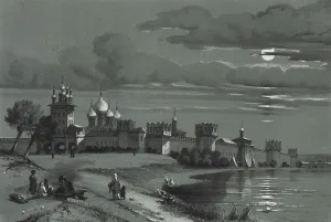 View of the Novodevichy Convent in Moscow, 1848 View of the Novodevichy Convent in Moscow, 1848