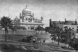 View of the Palace of Lahore, c1891. Creator: James Grant View of the Palace of Lahore, c1891. Creator: James Grant